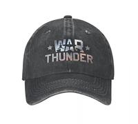 War Thunder Game Conjunto de Gorra de béisbol Vaqueros Vintage Desgastados con Gorro de Sol Lavado Estilo Unisex Cascos de Verano sin Estructura Gorra de Fondo