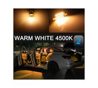 (War White 4500K-Octavia MK1 1U2 -7P) Luces LED internas para coche Canbus para Skoda Superb 1 2 3 3U