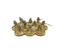 War World Gaming Bandejas de Movimiento para Escaramuzas Agrupación (10 Ranuras de 32mm) - Juego Guerra Combate Miniatura Base Tablero Figura Terreno Modelismo Diorama Escenario Envío Seguimiento