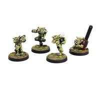War World Gaming Gutrot Greenskins - Goblins Jugadores Estrella x 4 - 28mm Escala Fútbol Fantástico Minis Miniatura Personaje Fantasía Trol Duende Trasgo Pintar Colección Seguimiento Envío