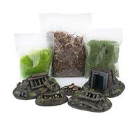 War World Gaming Jungle Warfare - Set Campo de Batalla Defensivo y Escenografía - Escala 28mm Heroica Pacífico Wargaming Modelismo Contienda Militar Diorama Maqueta Wargame Miniaturas