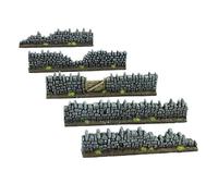 War World Gaming Muros Fantasy de Resina Dañados (Set de 10) - Wargames Gaming Valla Tablero Escenografía Diorama Miniatura Maqueta Cubierta Modelismo Miniatura Envío Seguimiento