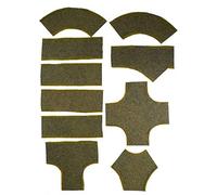 War World Gaming - Set de 10 Secciones Rectas, Curvas y Cruces de Carretera Sucia - 28mm, Wargaming, Miniaturas, Dioramas