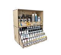War World Gaming Soporte Organizador para Pinturas - Módulo Apilable con Cajones para Pinturas & Accesorios - Madera DM MDF Stand Organizar Estantería Miniatura Modelismo Seguimiento Envío