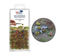 War World Scenics 100 x Mechones Autoadhesivos de Hierba Estática Flores Mixtas de 6mm - Modelismo Wargame Escenografía Ferroviario Diorama Miniatura Maqueta Manojo Césped Seguimiento Envío
