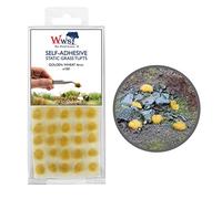 War World Scenics 100 x Mechones Autoadhesivos de Hierba Estática Trigo Dorado de 4mm - Modelismo Wargame Escenografía Ferroviario Diorama Miniatura Maqueta Manojo Césped Seguimiento Envío