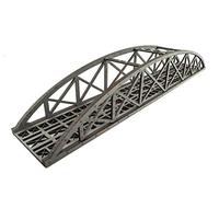 War World Scenics - Puente Tipo Arco Bowstring Gris de vía única 560mm con Detalles - Modelismo Ferroviario OO/HO, Maquetas