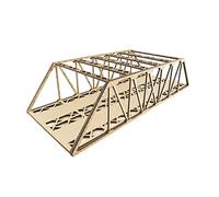 War World Scenics - Puente Tipo Girder de vía Doble 400mm con Detalles - Modelismo Ferroviario OO/HO, Maquetas