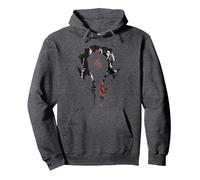 Warcraft Gaming Logo Horda Compilación Cresta Fierce Gamer Sudadera con Capucha, Unisex para Adultos, Jaspeado Oscuro, L