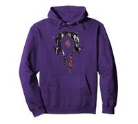 Warcraft Gaming Logo Horda Compilación Cresta Fierce Gamer Sudadera con Capucha, Unisex para Adultos, Morado, XL