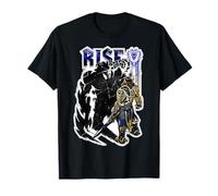 Warcraft Gaming Rise Mighty Warrior's Épico Gamer Battle Cry Camiseta