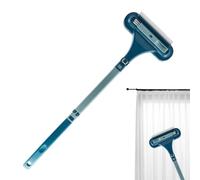 Wardrobe Door Tool - Microfiber Cloth Head, Extendable Handle Grip, Efficient Mesh Washer, Bathroom Shower Track Detailer | Ergonomic Cupboard Cleaning Kit, Suitable for Car Windshield Maintenance