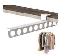 Wardrobe Organizer - Extensible Wardrobe Rail | Clothes Hanger Rod - Pull-Out Telescopic Trouser Rack, Household Pull-Out Sliding Trouser Rack, Retractable Storage Component, Trousers Racksllation