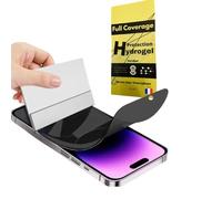 WardSan [1 pieza para iPhone 16 Pro de 6,3" - Protector de pantalla hidrogel antiespía privada 3D | Soporte selfie disponible | Antichoque | Protector TPU flexible | Mejor que un cristal templado