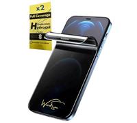 WardSan [2 piezas para iPhone 16 Pro Max 6,9" - Protector de pantalla de hidrogel antiespía privada 3D | Soporte selfie Offert| Antichoque | Protector TPU flexible | Mejor que un cristal templado