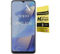 Wardsan [2 piezas] Para OPPO A16A16s 6,52 - Película protectora de pantalla de hidrogel 3D con soporte para teléfono dedo para Selfie | Antigolpes | Compatible con carcasas TPU | Película