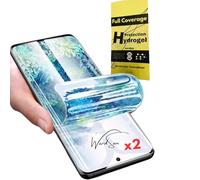WardSan [2 piezas para Samsung Galaxy A16 4G/5G 6,7" - 2 protectores de pantalla de hidrogel 3D + soporte para teléfono dedo para selfie | Antichoque | Compatible con carcasas TPU | Protector de TPU