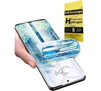WardSan [2 piezas para Samsung Galaxy A55 5G 6,6" - 2 protectores de pantalla de hidrogel 3D + soporte para teléfono dedo para selfie | Antichoque | Compatible con carcasas TPU | Película protectora