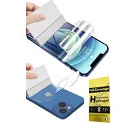 WardSan [4 piezas para iPhone 14 Pro 6.1" - 4 protectores de hidrogel (2 delanteras y 2 traseras) 3D integrales | Antigolpes, compatible con carcasas | Película protectora TPU flexible | Mejor que un