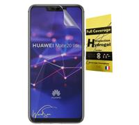 WardSan Hydrogel 3D - Protector de pantalla para Huawei Mate 20 Lite (protección integral 3D, transparente, invisible, compatible con carcasas, funda, TPU flexible, protector de cristales)