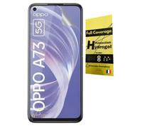 WardSan Hydrogel 3D - Protector de pantalla para OPPO A73 5G (protección integral 3D, transparente, invisible, compatible con carcasas, funda, TPU flexible, protector de cristal)