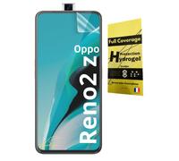 WardSan Hydrogel 3D - Protector de pantalla para OPPO RENO2 Z/RENO 2z (protección integral 3D, transparente, invisible, compatible con carcasas, funda, TPU flexible, protector de cristales)