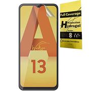 WardSan [Pack de 2 piezas para Samsung Galaxy A13 5G 6,5 protectores de pantalla de hidrogel 3D con soporte para teléfono dedo para selfie | Antichoque | Compatible con carcasas TPU | Película