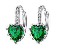 Warehouse+Deals+Clearance My Orders Amaon Uk Cheap Stuff Under 1 libra Bulk+Buy Pendientes de tuerca de plata de ley para mujer, regalo de cumpleaños o no, esposa, hermana, tía, bodas, abuela, verde,