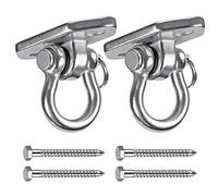 WAREMAID 2 Piezas Ganchos de Techo, Acero Inoxidable Anclaje Para Pared Soporte Columpio, Colgador de Saco de Boxeo Para Patio de Recreo, Gym,Cuerda,Hamaca Silla, Columpio de Yoga, 450kg