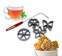 Warenwelt - Juego de moldes para repostería, 4 unidades, diseño tradicional