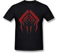 Warframe Stalker Sigil T Shirt Short Sleeve tee Casual 100% Cotton Funny Man Printed Tops Black M