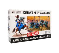 Wargames Atlantic Death Fields - Figura de caballería Les Grognards (9 figuras) de plástico duro multiparte (poliéster de alto impacto) de 28 mm, fabricada en los Estados Unidos, color gris