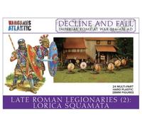 Wargames Atlantic Decline and Fall: Legionarios romanos tardíos (2): Lorica Squamata, Minifiguras de plástico duro multiparte