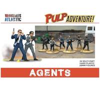 Wargames Atlantic, Pulp Adventure - Agentes, figuras de plástico duro de 28 mm