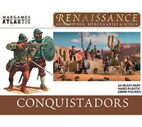 Wargames Atlantic Renacimiento: Conquistadores (24 figuras de plástico duro multiparte de 28 mm)