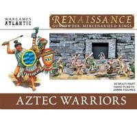Wargames Atlantic - Renacimiento: guerreros aztecas (30 figuras de plástico duro de 28 mm)