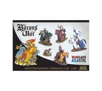 Wargames Atlantic, The Age of Chivalry, Mounted Knight Command (1150-1320), miniaturas de escala de 28 mm