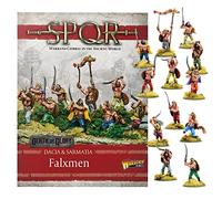 Wargames Delivered SPQR: Dacia & Sarmatia - Dacian Falxmen - Miniaturas Wargaming - 12 Bárbaros Infantería, paquete digital - Kit de plástico antiguo modelo romano de Warlord Games