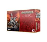 Warhammer Age of Sigmar Games Workshop Slaves to Darkness: Eternus Blade Of The First Prince/Chaos Lord on Daemonic Mount, negro