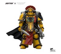 Figura de acción JOYTOY 1/18, The Horus Heresy Imperial Fists Legion Praetor Mk III, armadura con espada de poder y pistola Bolt IF Legion Praetor