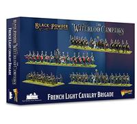 Warlord Black Powder Epic Battles Waterloo: French Light Cavalry Brigade Tabletop Miniatures - Plastic Paintable Miniature 1700-1900 Soldiers Set, Table Top 28mm Military Minifigures for Adults
