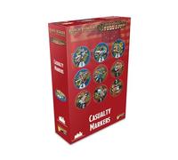 Warlord Black Powder Revolution - Marcadores de casualidad - Contadores en miniatura para uso con juego de batallas épicas, accesorios para juegos de batalla estadounidenses - Juego de guerra de mesa