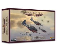 Warlord Blood Red Skies Douglas Dauntless & Devastator Squadron 1:200 WWII Mass Air Combat Table Top War Game 772412007, sin Pintar