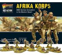 Warlord Games 402012030 África Cuerpo German Granadiers Western Desert 1:56 WWII Military Wargaming American Accesorios, Multicolor, Small
