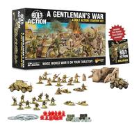 Warlord Games A Gentleman's War - Juego de iniciación de acción de pernos de 28 mm, juego de batalla de estrategia de la Segunda Guerra Mundial para 2 o más jugadores que usan miniaturas