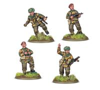 Warlord Games British Airborne Platoon Commanders - Miniaturas de resina a escala de 28 mm para acción de pernos altamente detalladas de la Segunda Guerra Mundial