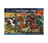 Warlord Games Chasseurs a Cheval French Cavarly - Miniaturas de plástico a escala de 28 mm para polvo negro napoleónica altamente detallada para juegos de guerra de mesa