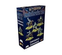 Warlord Games Confederate Commanders - Miniaturas épicas a Escala para Polvo Negro - Miniaturas Altamente detalladas de la Guerra Civil Estadounidense para Juegos de Guerra de Mesa