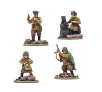 Warlord Games Cuartel general de infantería soviética - Miniaturas de resina a escala de 28 mm para acción de pernos altamente detalladas en miniaturas de la Segunda Guerra Mundial