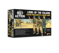 Warlord Games Ejército de iniciación italiano Paracadutisti - Miniaturas de plástico a escala de 28 mm para acción de pernos miniaturas altamente detalladas de la Segunda Guerra Mundial